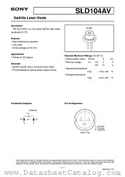 SLD104AV datasheet pdf SONY