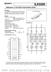 ILX555K datasheet pdf SONY