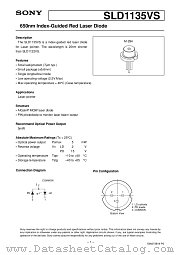 SLD1135VS datasheet pdf SONY