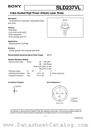 SLD237VL datasheet pdf SONY