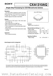 CXA1310AQ datasheet pdf SONY