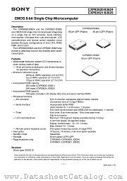 CXP83625 datasheet pdf SONY