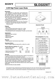 SLD322XT datasheet pdf SONY