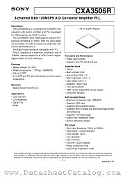 CXA3506R datasheet pdf SONY