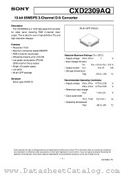 CXD2309AQ datasheet pdf SONY