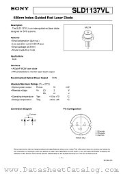 SLD1137VL datasheet pdf SONY