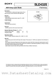 SLD432S datasheet pdf SONY