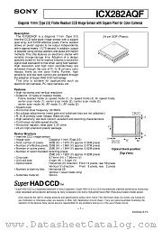 ICX282AQF datasheet pdf SONY