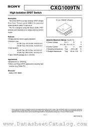 CXG1009TN datasheet pdf SONY