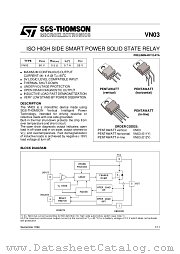 VN03 datasheet pdf ST Microelectronics