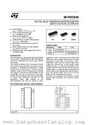 M74HC646RM13TR datasheet pdf ST Microelectronics