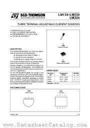 LM234D datasheet pdf ST Microelectronics