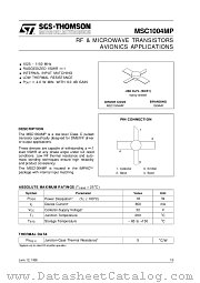 MSC1004MP datasheet pdf ST Microelectronics