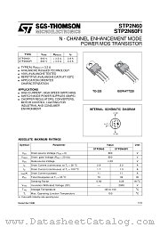 STP2N60FI datasheet pdf ST Microelectronics