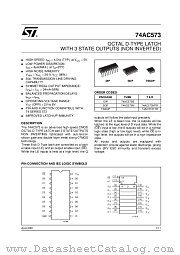 74AC573M datasheet pdf ST Microelectronics