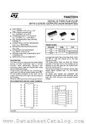 74ACT374TTR datasheet pdf ST Microelectronics