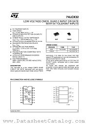 74LCX32TTR datasheet pdf ST Microelectronics