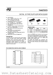 74ACT273B datasheet pdf ST Microelectronics