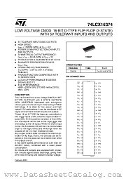 74LCX16374TTR datasheet pdf ST Microelectronics