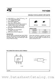 74V1G86STR datasheet pdf ST Microelectronics