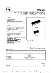 ST72141K2 datasheet pdf ST Microelectronics