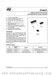 ST26C31BDR datasheet pdf ST Microelectronics