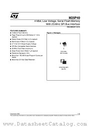 M25P40-V datasheet pdf ST Microelectronics