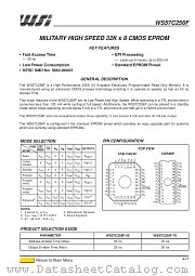 WS57C256F- datasheet pdf ST Microelectronics