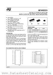 M74HC574RM13TR datasheet pdf ST Microelectronics