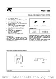 74LX1G86CTR datasheet pdf ST Microelectronics