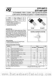 STP14NF12 datasheet pdf ST Microelectronics