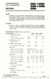 GC509 datasheet pdf Tesla Elektronicke