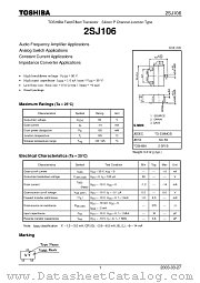 2SJ106 datasheet pdf TOSHIBA