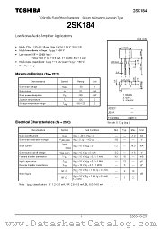 2SK184 datasheet pdf TOSHIBA