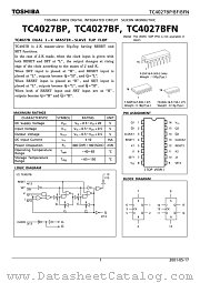 TC4027BFN datasheet pdf TOSHIBA