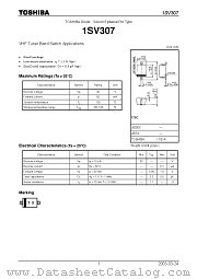 1SV307 datasheet pdf TOSHIBA