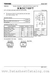 HN3C10FT datasheet pdf TOSHIBA