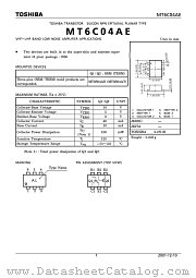 MT6C04AE datasheet pdf TOSHIBA