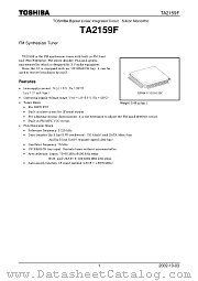 TA2159F datasheet pdf TOSHIBA