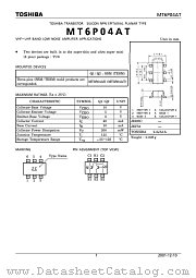 MT6P04AT datasheet pdf TOSHIBA