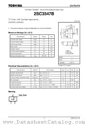 2SC3547B datasheet pdf TOSHIBA