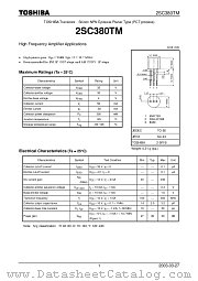 2SC380TM datasheet pdf TOSHIBA