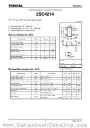 2SC4214 datasheet pdf TOSHIBA