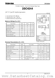 2SC4244 datasheet pdf TOSHIBA