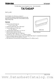 TA7343AP datasheet pdf TOSHIBA