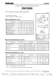 2SC5089 datasheet pdf TOSHIBA