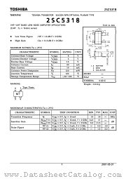 2SC5318 datasheet pdf TOSHIBA