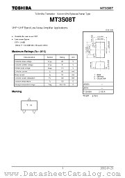 MT3S08T datasheet pdf TOSHIBA