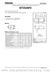 MT3S36FS datasheet pdf TOSHIBA