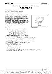 TA8233BH datasheet pdf TOSHIBA